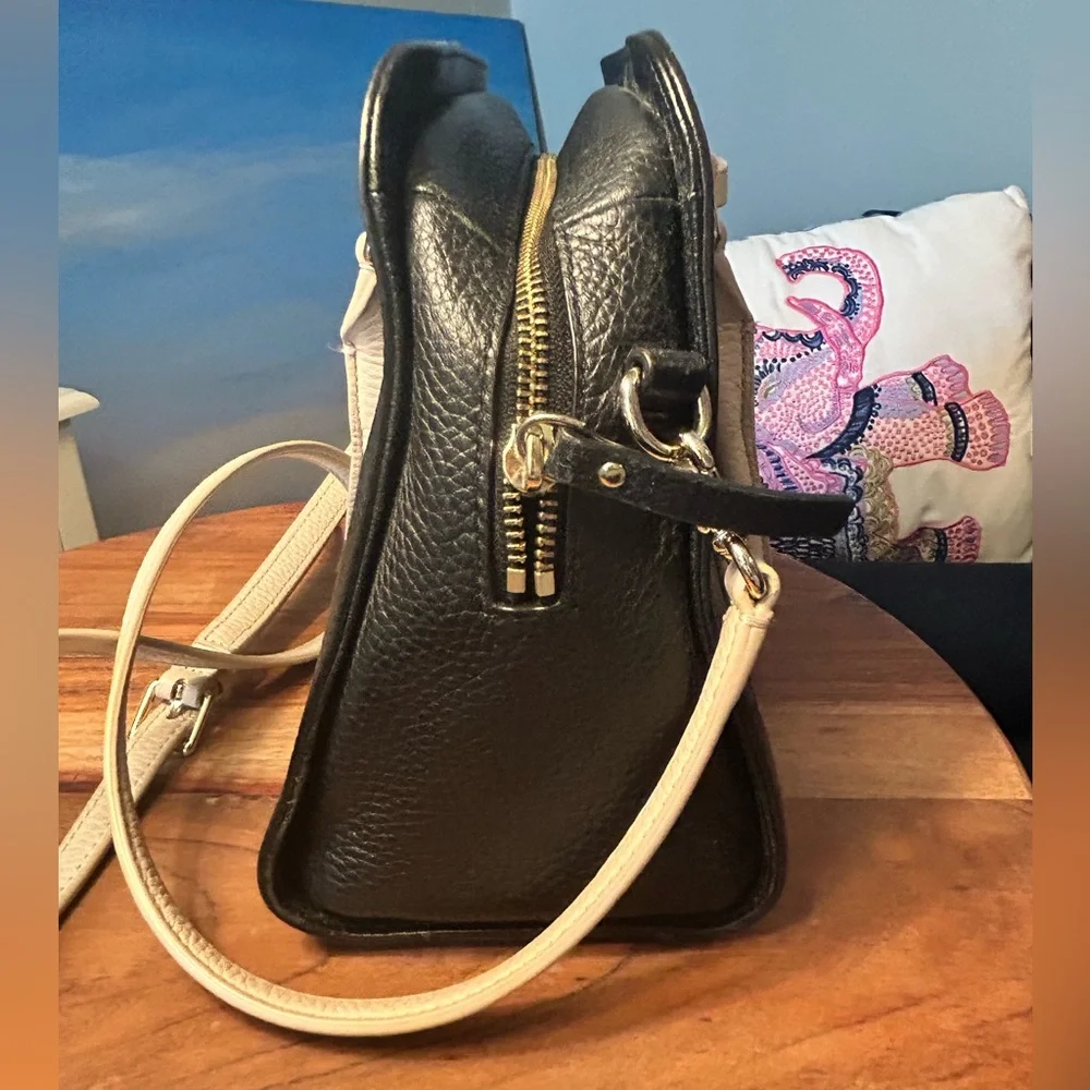 Kate Spade Black and Cream Satchel